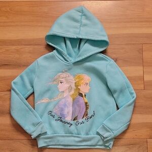 *3/$15* Disney Frozen II Light Blue Hoodie Size 6X Girls